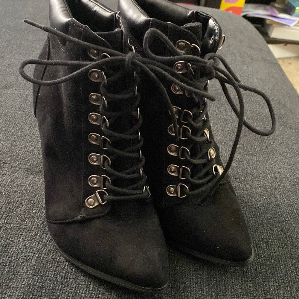 Forever 21 Lace Up Booties